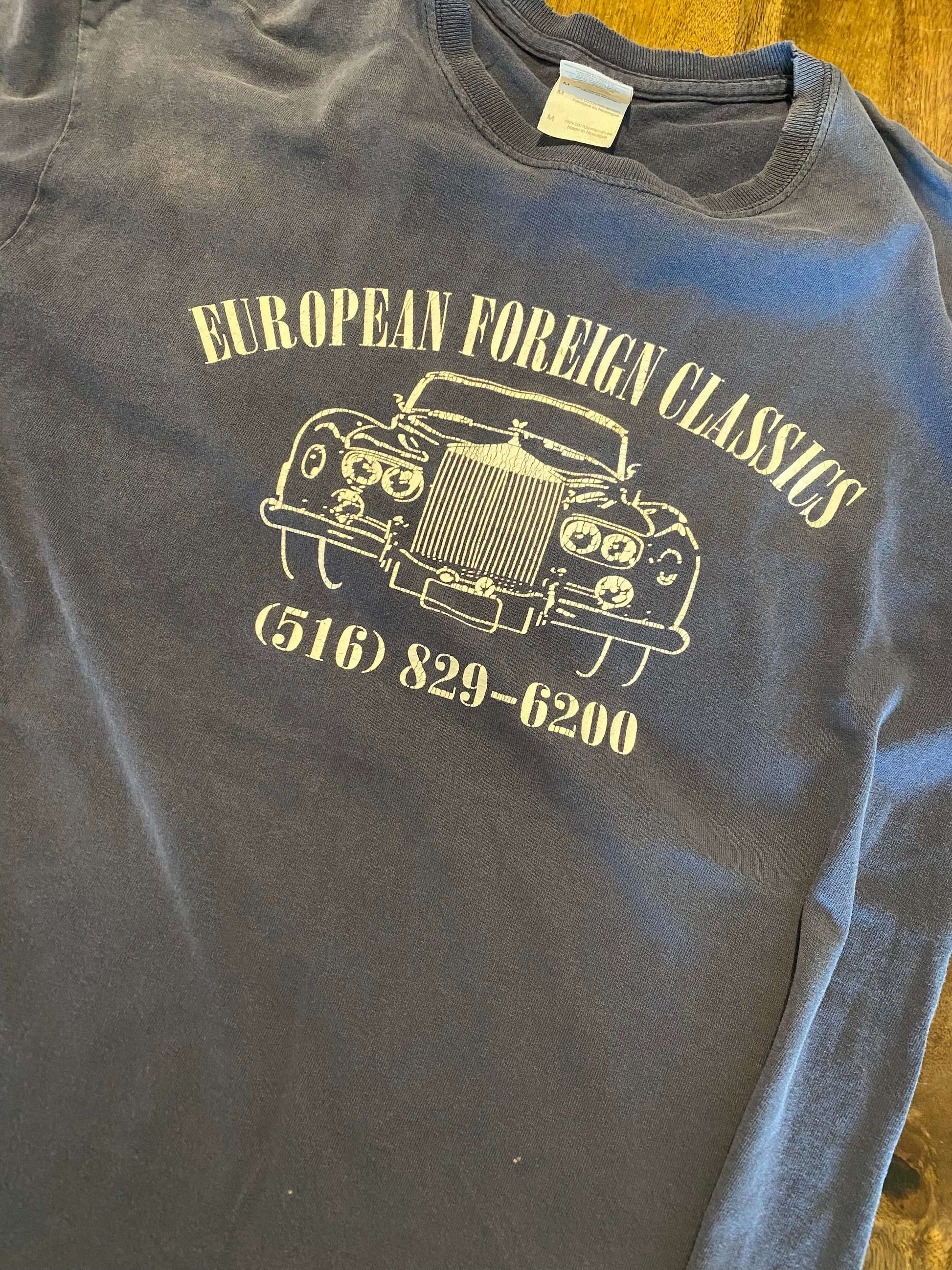 European Foreign Classic Cars Vintage Tee