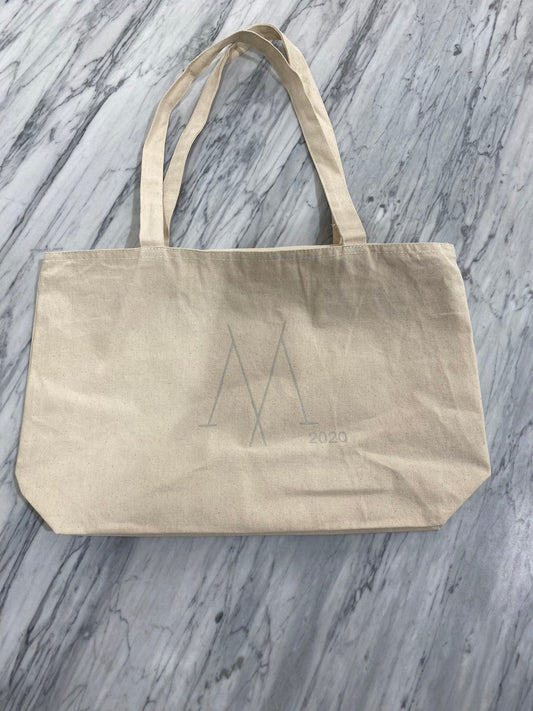 Milled Cotton Zip Tote Bag