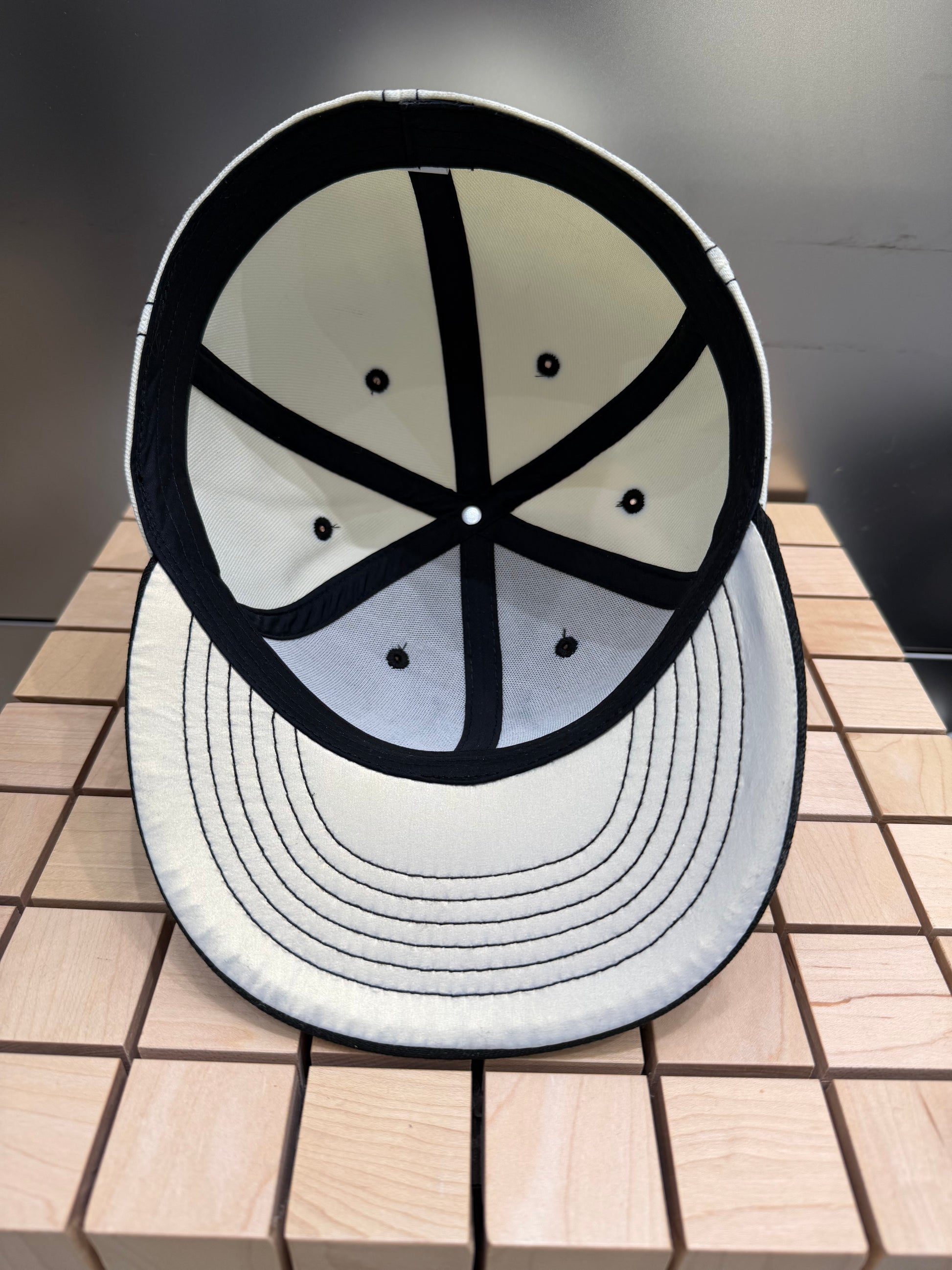 Imagine Fitted Cap in Cream and Black